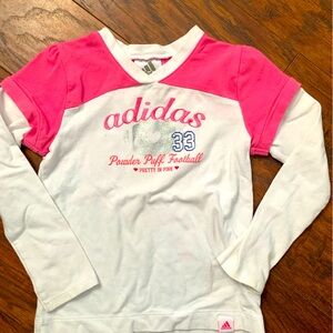 Girls Adidas Powder Puff long sleeve short size 4T